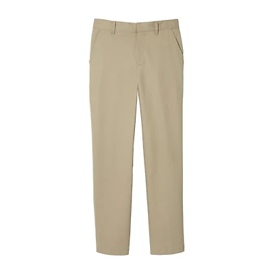 French Toast Relaxed Fit Twill Pant Little Boys Straight Pleated