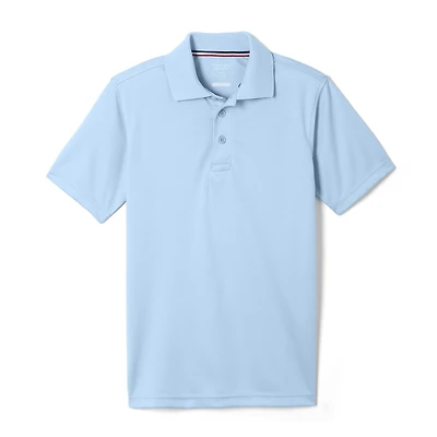 French Toast Little & Big Kid Boys Short Sleeve Regular Fit Moisture Wicking Polo Shirt