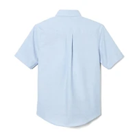 French Toast Little & Big Kid Boys Wrinkle Resistant Button Down Collar Short Sleeve Dress Shirt
