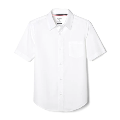 French Toast Toddler Boys Wrinkle Resistant Point Collar Short Sleeve Dress Shirt