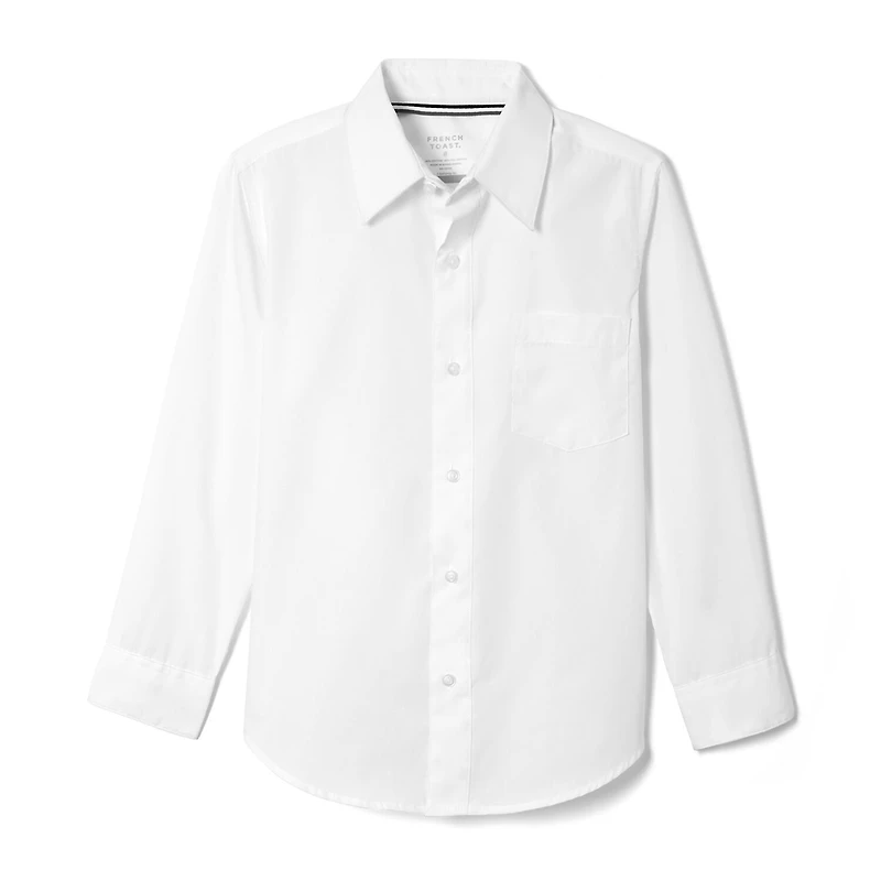 French Toast Toddler Boys Wrinkle Resistant Point Collar Long Sleeve Dress Shirt