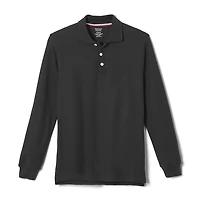 French Toast Little & Big Kid Boys Long Sleeve Boxy Fit Polo Shirt