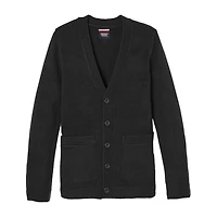 French Toast Little & Big Kid Boys V Neck Long Sleeve Button Cardigan
