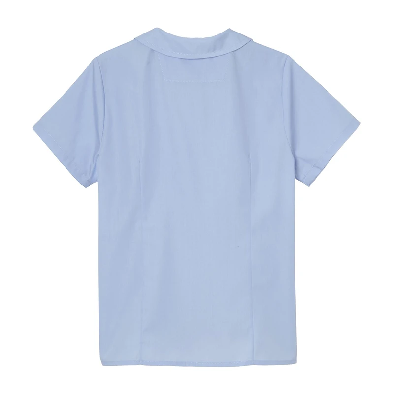French Toast Little & Big Kid Girls Short Sleeve Fitted Regular Fit Button-Down Shirt