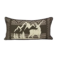 Your Lifestyle By Donna Sharp Forest Weave Deer Rectangular Throw Pillow