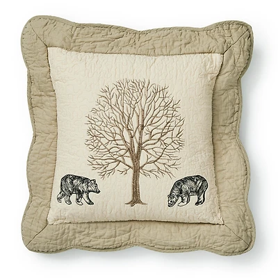 Donna Sharp Bear Creek Cotton Square Throw Pillow