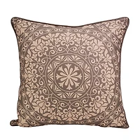Donna Sharp Mojave Red Mandala Square Throw Pillow
