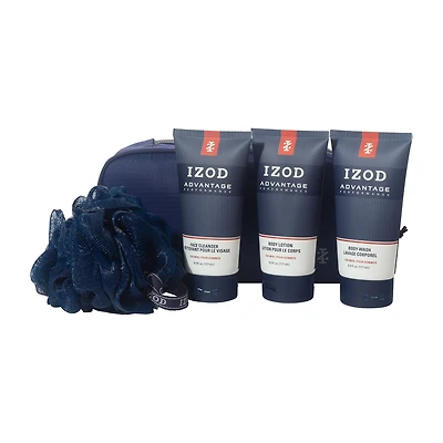 IZOD Advantage 5 Pc Travel Dopp Bag Travel Toiletry Set