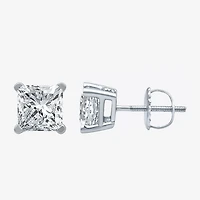 Ever Star (G / SI1-SI2) 2 CT. T.W. Lab-Grown Diamond 10K or 14K Gold Princess Stud Earrings