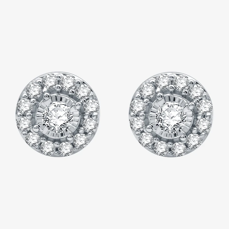 Ever Star (G / SI1-SI2) 3/8 CT. T.W. Lab Grown White Diamond 10K Gold 7.2mm Stud Earrings