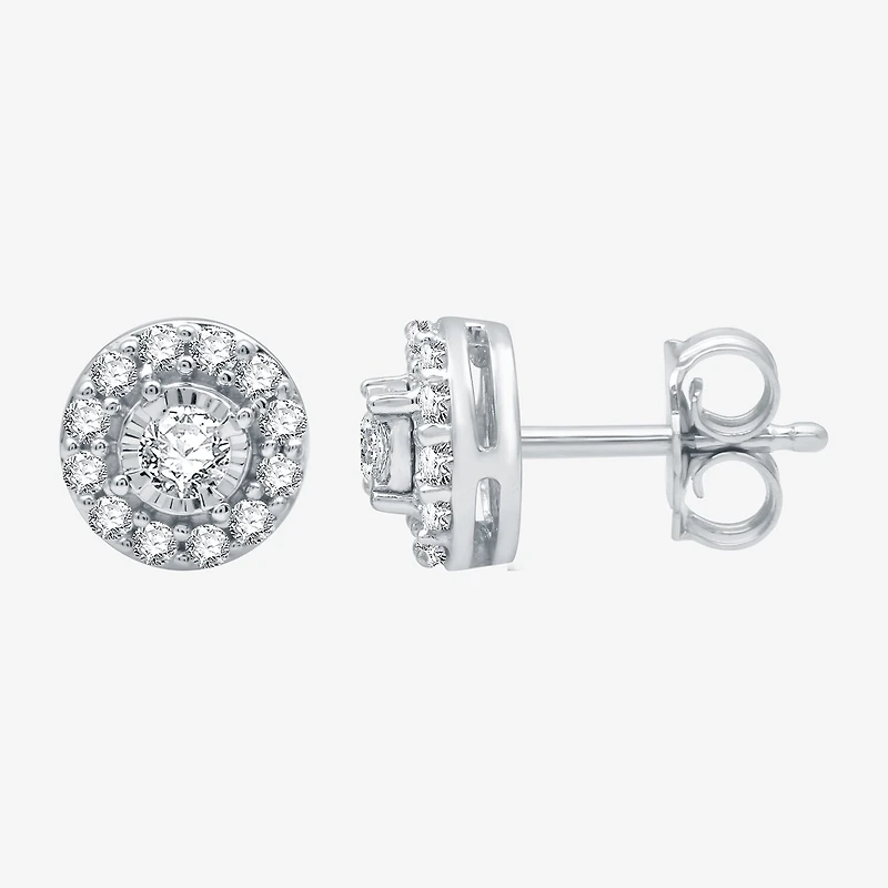 Ever Star (G / SI1-SI2) 3/8 CT. T.W. Lab Grown White Diamond 10K Gold 7.2mm Stud Earrings