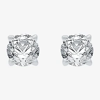 Ever Star (G / VS2) 1 CT. T.W. Lab Grown White Diamond 14K Gold 5.2mm Round Stud Earrings