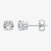Ever Star (G / VS2) 1 CT. T.W. Lab Grown White Diamond 14K Gold 5.2mm Round Stud Earrings