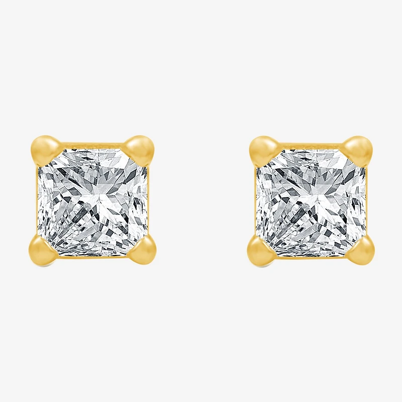 Deluxe Collection 1/4 CT.T.W. Natural Diamond 14K Gold 3.4mm Stud Earrings