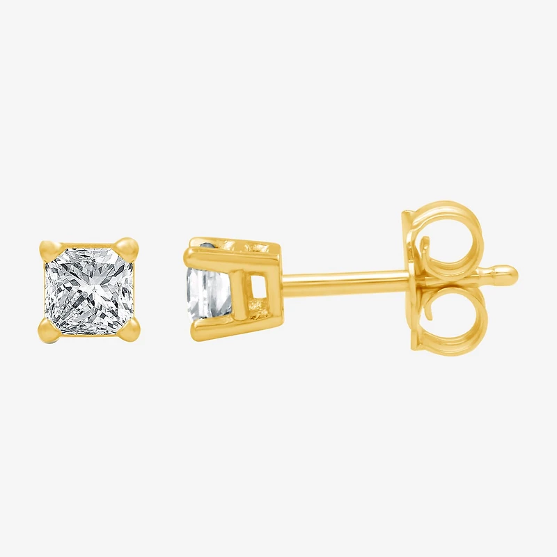 Deluxe Collection 1/4 CT.T.W. Natural Diamond 14K Gold 3.4mm Stud Earrings