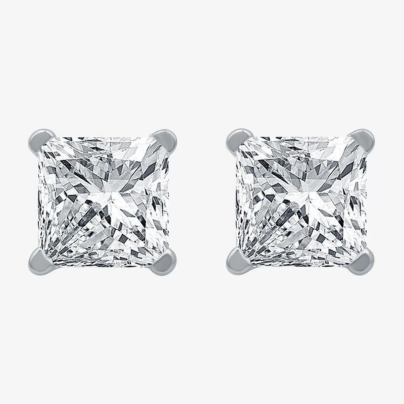 Ever Star (G-H / Si1-Si2) 2 CT. T.W. Lab Grown White Diamond 14K Gold 7mm Stud Earrings