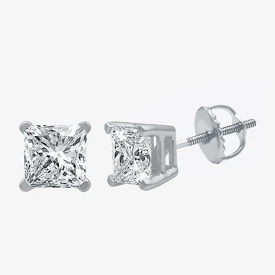 Ever Star (G-H / Si1-Si2) 2 CT. T.W. Lab Grown White Diamond 14K Gold 7mm Stud Earrings