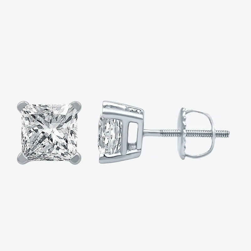 Ever Star (G-H / Si1-Si2) 2 CT. T.W. Lab Grown White Diamond 14K Gold 7mm Stud Earrings
