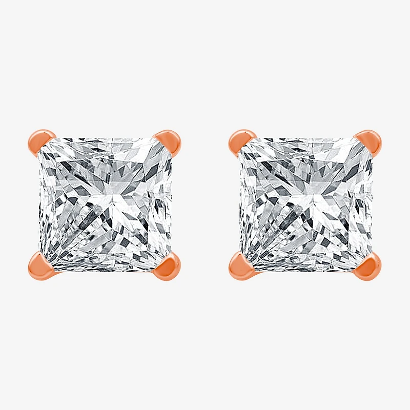 Ever Star (G-H / Si1-Si2) 2 CT. T.W. Lab Grown White Diamond 14K Gold 7mm Stud Earrings