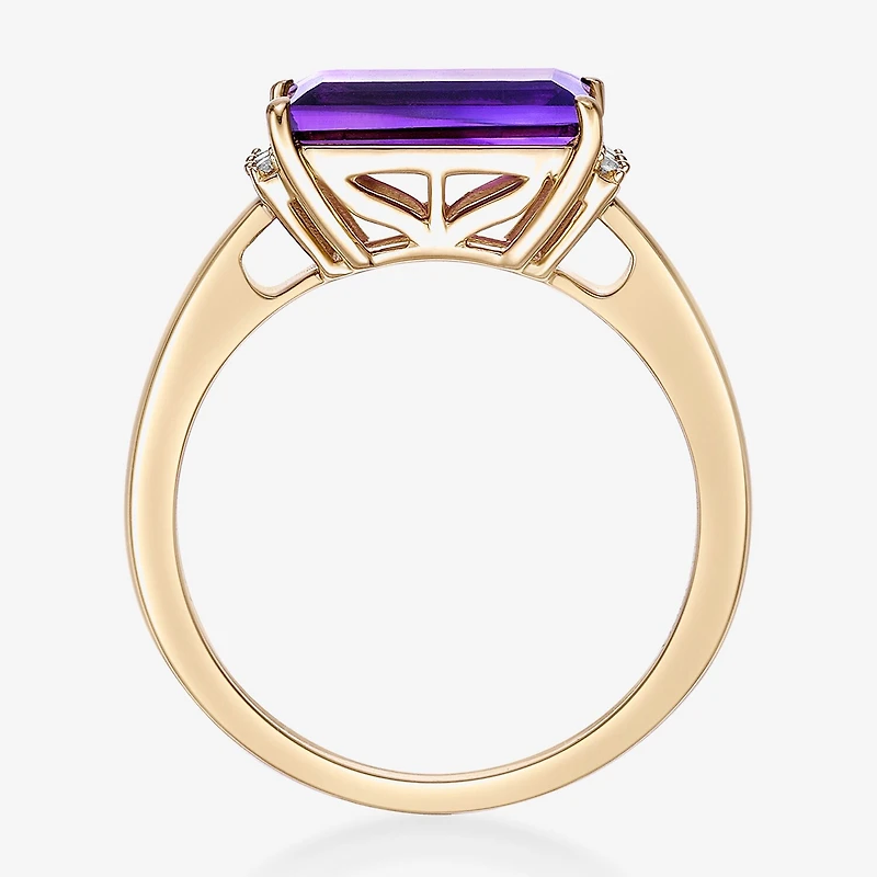 Womens Genuine Semi Precious Stone18K Gold Over Silver Cocktail Ring
