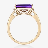 Womens Genuine Semi Precious Stone18K Gold Over Silver Cocktail Ring