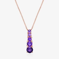 Womens Genuine Semi Precious Stone Sterling Silver Pendant Necklace