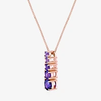 Womens Genuine Semi Precious Stone Sterling Silver Pendant Necklace