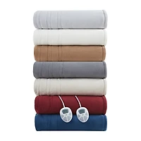Serta® Fleece to Sherpa Heated Electric Blanket