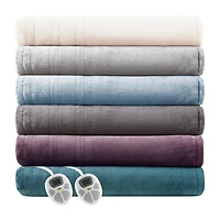 Serta® Plush Soft Heated Electric Blanket