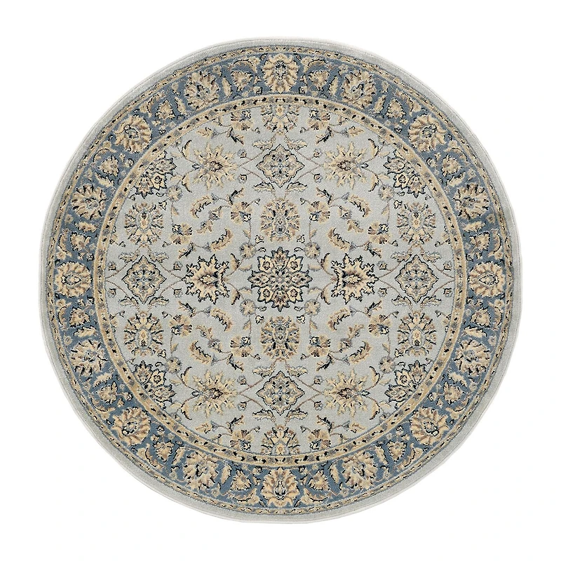 Radici Alba Regale Traditional Oriental Indoor Round Area Rug