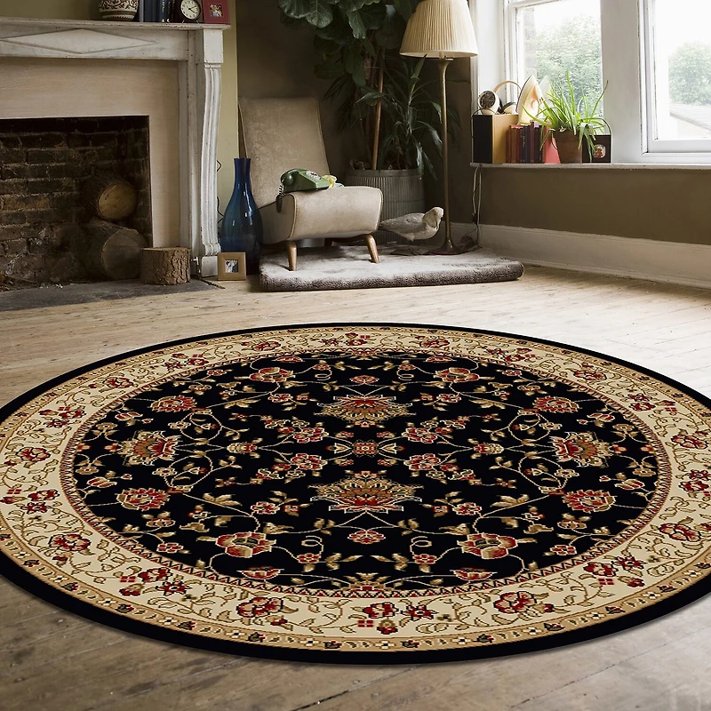 Radici Como Terry Traditional Oriental Indoor Round Area Rug