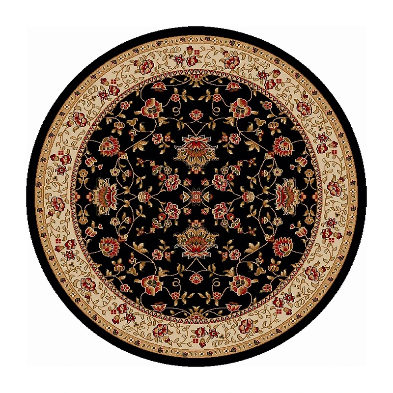 Radici Como Terry Traditional Oriental Indoor Round Area Rug