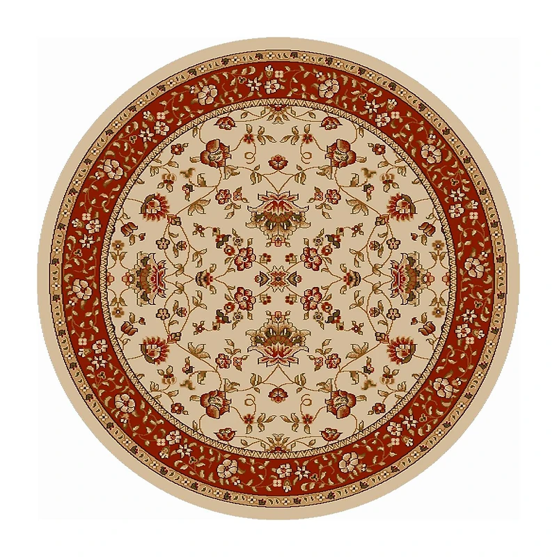 Radici Como Terry Traditional Oriental Indoor Round Area Rug