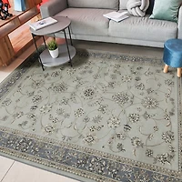 Radici Alba Motiff Traditional Oriental Indoor Rectangular Area Rug