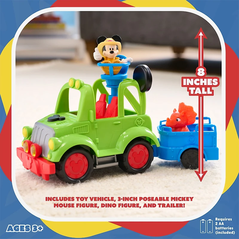 Disney Collection Dino Safari Vehicle Mickey Mouse Toy Playset