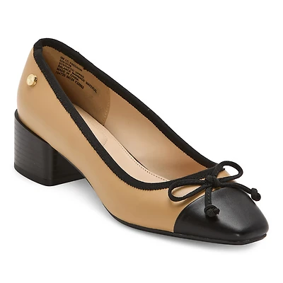 Liz Claiborne Fredson Womens Cap Closed Toe Block Heel Pumps