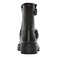 Arizona Jean Co Womens Tilpa Stacked Heel Combat Boots