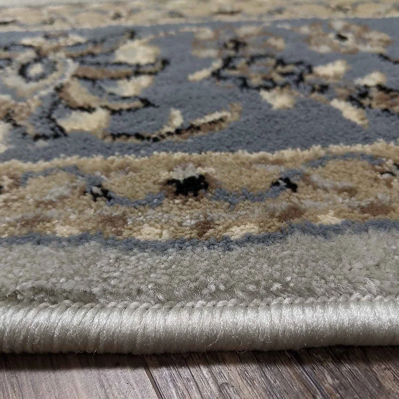 Radici Alba Motiff Traditional Oriental Indoor Round Area Rug