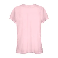 Womens Juniors Crew Neck Short Sleeve Regular Fit Tom and Jerry Graphic T-Shirt
