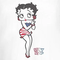 Womens Juniors Crew Neck Short Sleeve Regular Fit Betty Boop Graphic T-Shirt