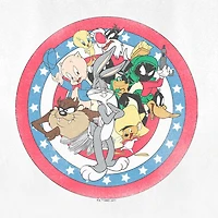 Womens Juniors Crew Neck Short Sleeve Regular Fit Looney Tunes Graphic T-Shirt