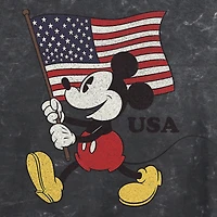 Womens Juniors Crew Neck Short Sleeve Regular Fit Mickey and Friends Mouse Graphic T-Shirt