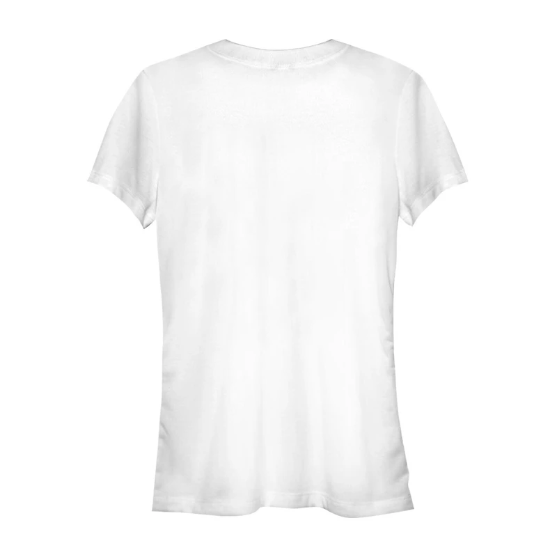 Womens Juniors Crew Neck Short Sleeve Regular Fit Turning Red Graphic T-Shirt