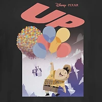 Pixar Up Russel Balloon Tee Womens Juniors Crew Neck Short Sleeve Regular Fit Graphic T-Shirt
