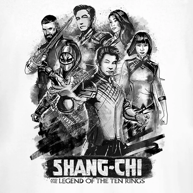 Womens Juniors Crew Neck Short Sleeve Regular Fit Marvel Shang-Chi Graphic T-Shirt