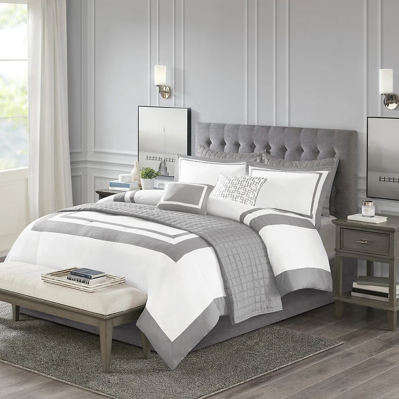 Madison Park Lexington 8-pc. Comforter and Coverlet Set