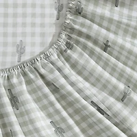 Wrangler Cactus Gingham Sheet Set