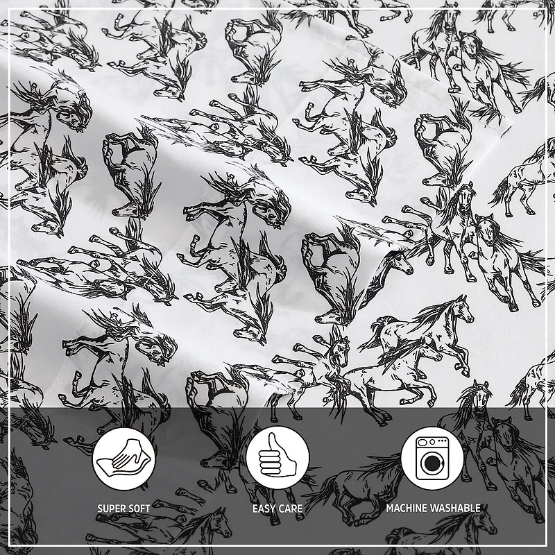 Wrangler Mustangs Sheet Set