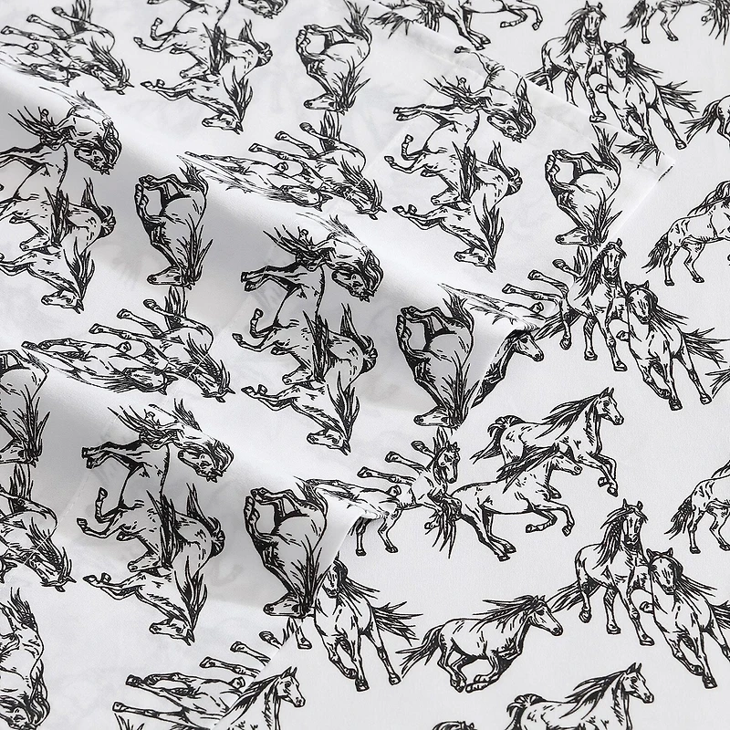 Wrangler Mustangs Sheet Set