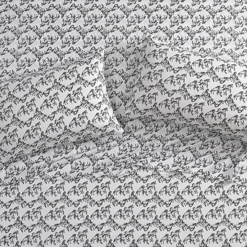 Wrangler Mustangs Sheet Set